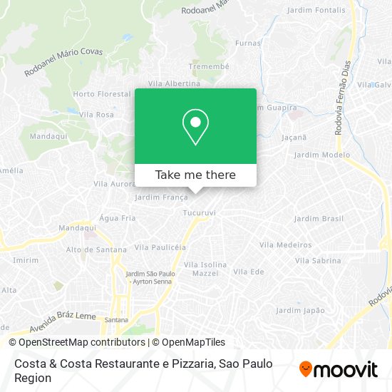 Costa & Costa Restaurante e Pizzaria map