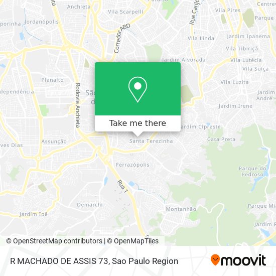 R MACHADO DE ASSIS 73 map