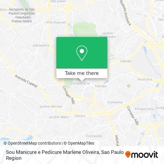 Mapa Sou Manicure e Pedicure Marlene Oliveira