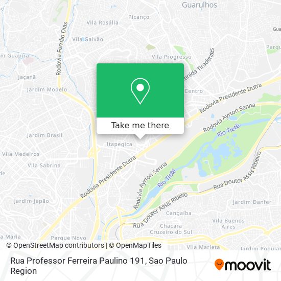 Mapa Rua Professor Ferreira Paulino 191