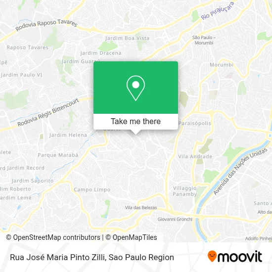 Rua José Maria Pinto Zilli map