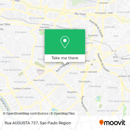 Rua AUGUSTA 737 map