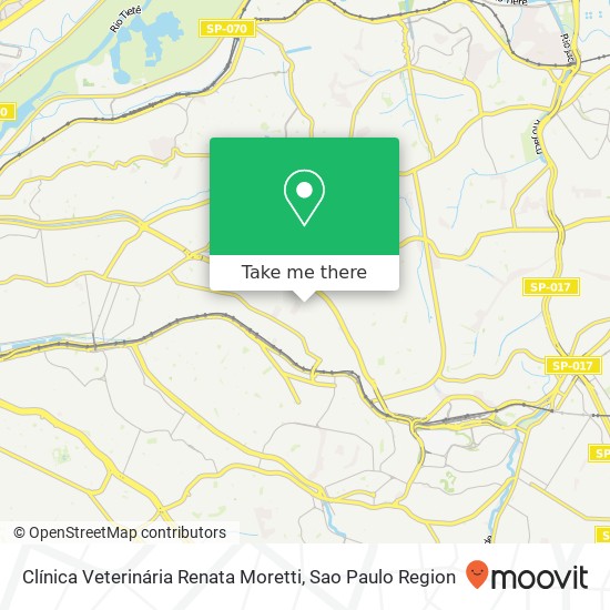 Mapa Clínica Veterinária Renata Moretti