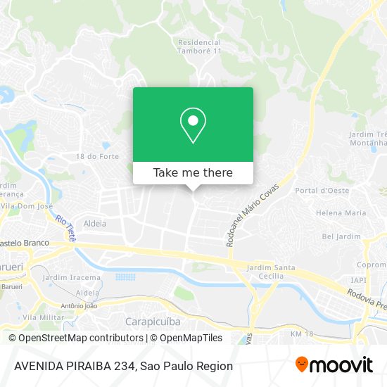 Mapa AVENIDA PIRAIBA 234