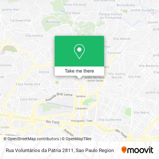 Mapa Rua Voluntários da Pátria 2811