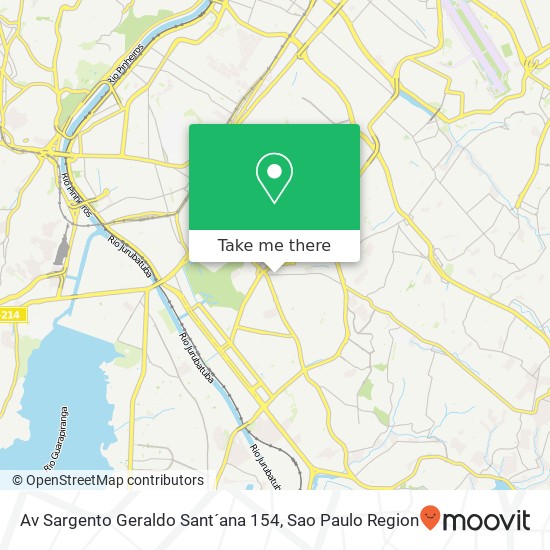 Av Sargento Geraldo Sant´ana  154 map