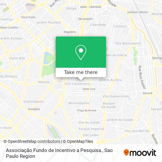 Associação Fundo de Incentivo a Pesquisa. map