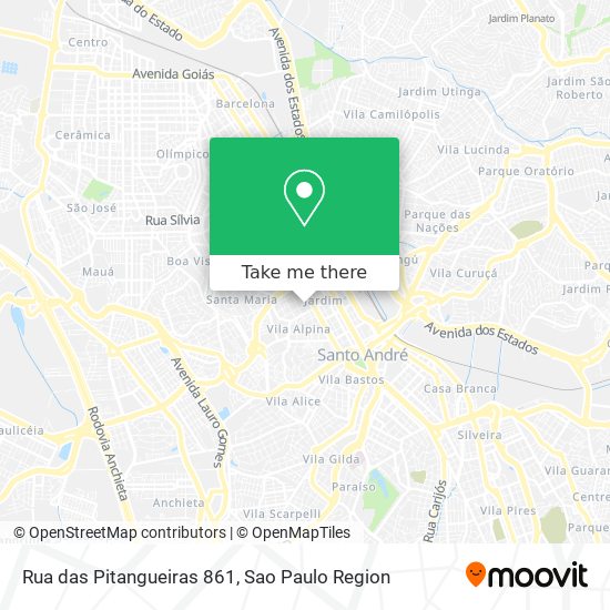 Rua das Pitangueiras 861 map