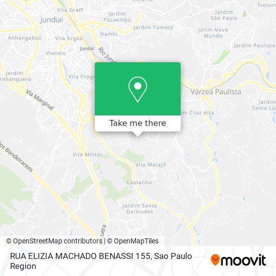 Mapa RUA ELIZIA MACHADO BENASSI 155