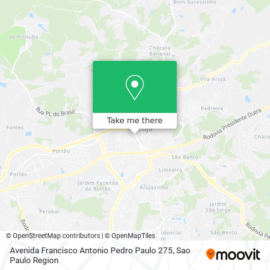 Avenida Francisco Antonio Pedro Paulo 275 map