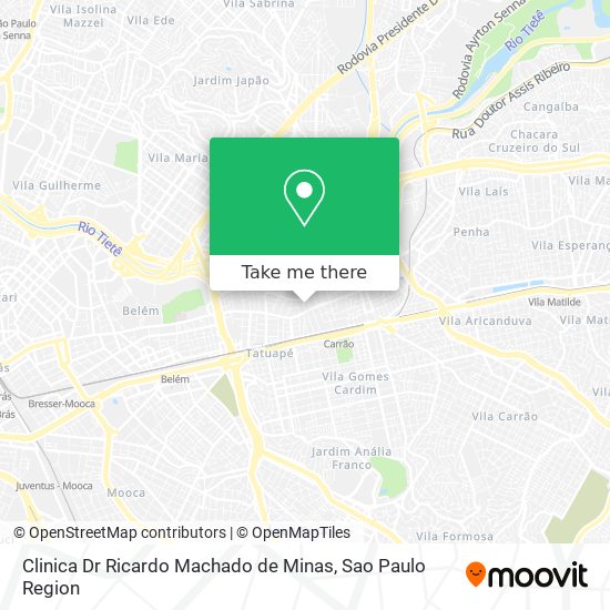 Mapa Clinica Dr Ricardo Machado de Minas