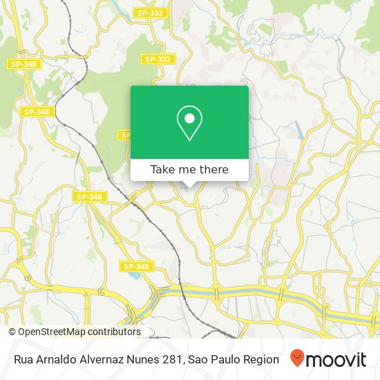 Mapa Rua Arnaldo Alvernaz Nunes 281