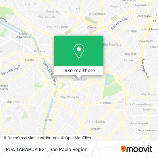 RUA TABAPUA 821 map