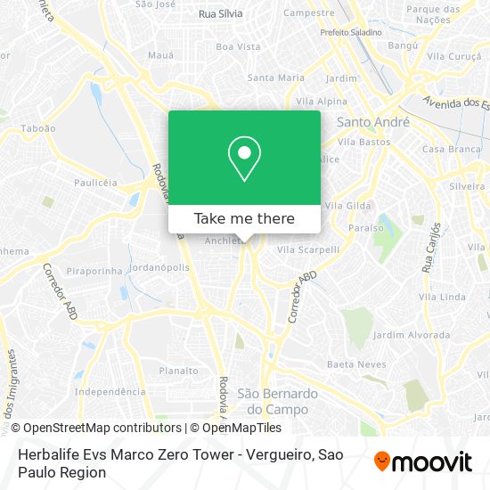 Herbalife Evs Marco Zero Tower - Vergueiro map