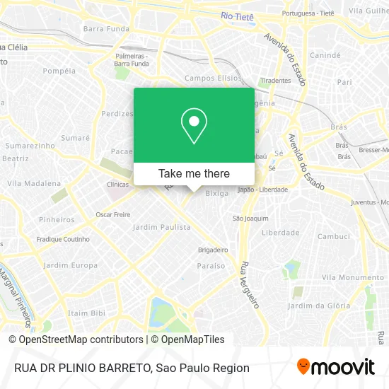 RUA DR PLINIO BARRETO map