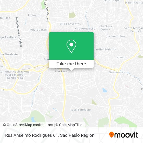 Mapa Rua Anselmo Rodrigues 61
