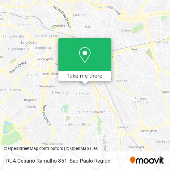 Mapa RUA Cesario Ramalho 851