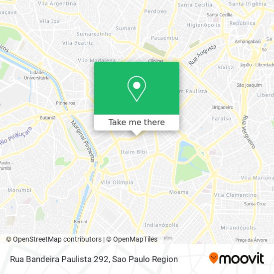 Rua Bandeira Paulista 292 map