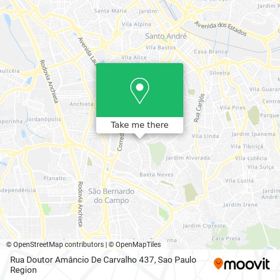 Mapa Rua Doutor Amâncio De Carvalho 437