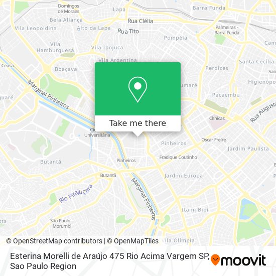 Mapa Esterina Morelli de Araújo  475   Rio Acima   Vargem   SP