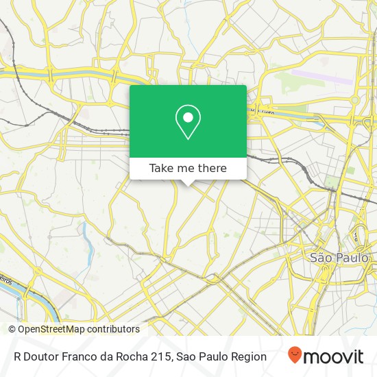 R Doutor Franco da Rocha 215 map