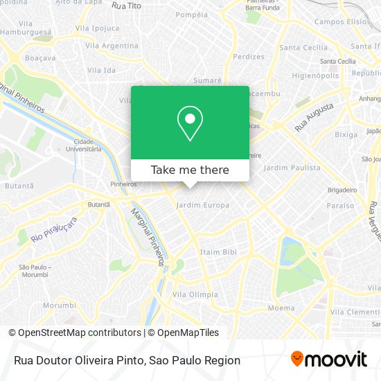Rua Doutor Oliveira Pinto map