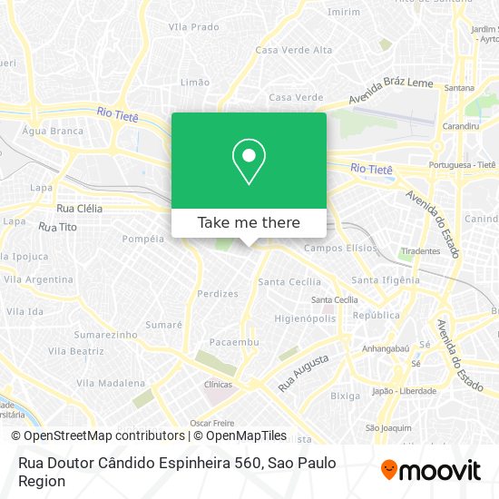 Rua Doutor Cândido Espinheira 560 map
