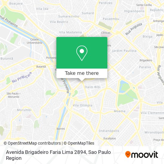 Avenida Brigadeiro Faria Lima 2894 map