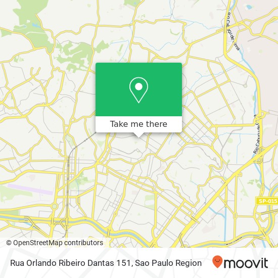 Mapa Rua Orlando Ribeiro Dantas 151