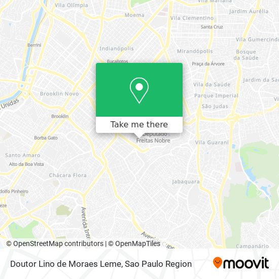 Doutor Lino de Moraes Leme map