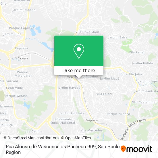 Rua Alonso de Vasconcelos Pacheco 909 map