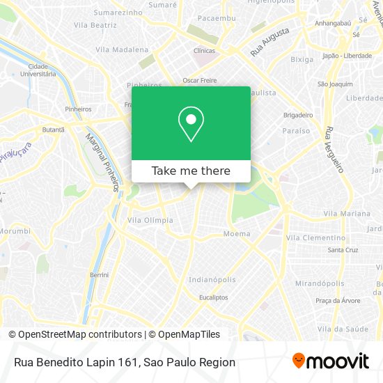 Rua Benedito Lapin  161 map