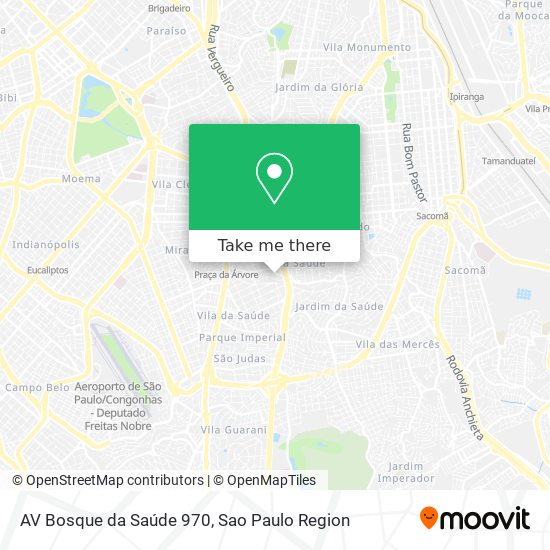 AV Bosque da Saúde 970 map