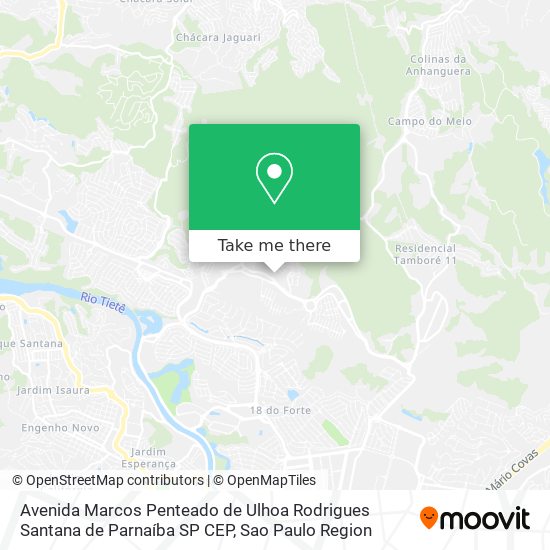 Mapa Avenida Marcos Penteado de Ulhoa Rodrigues    Santana de Parnaíba   SP   CEP