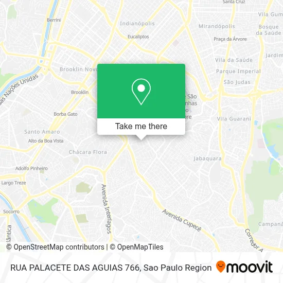 RUA PALACETE DAS AGUIAS 766 map