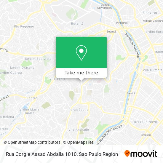 Mapa Rua Corgie Assad Abdalla 1010