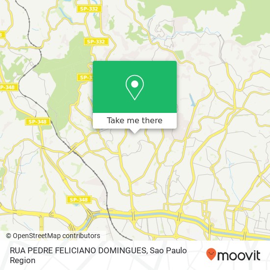 RUA PEDRE FELICIANO DOMINGUES map