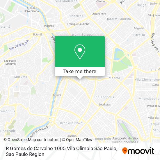 R  Gomes de Carvalho  1005   Vila Olimpia  São Paulo map