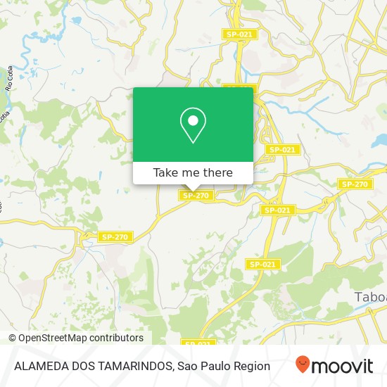 ALAMEDA DOS TAMARINDOS map