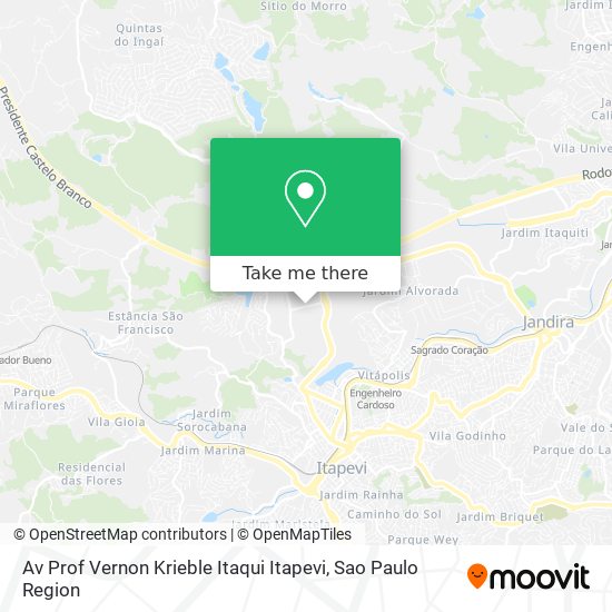 Mapa Av  Prof  Vernon Krieble     Itaqui  Itapevi