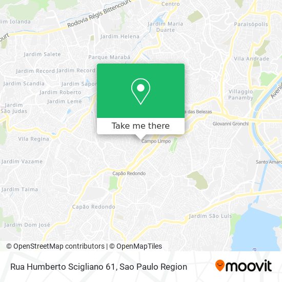 Rua Humberto Scigliano 61 map