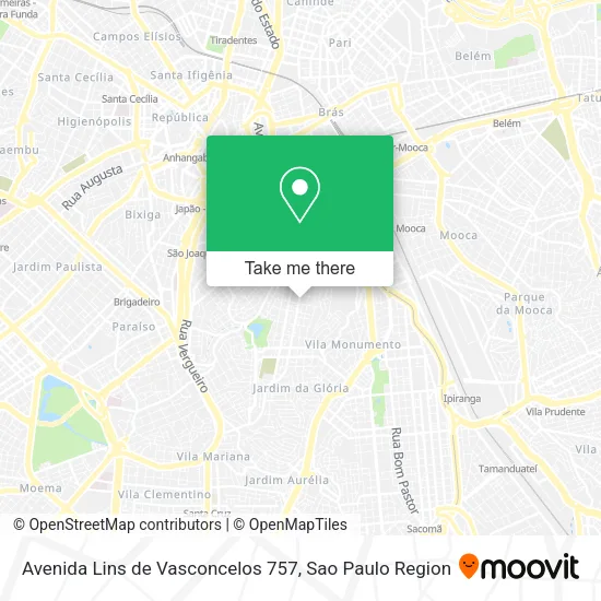 Avenida Lins de Vasconcelos 757 map
