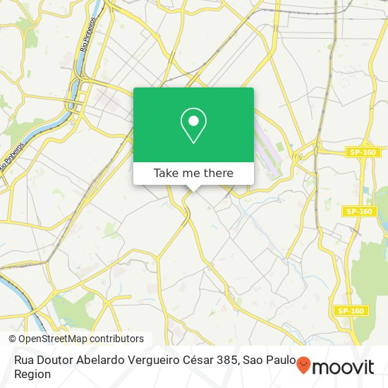 Rua Doutor Abelardo Vergueiro César 385 map