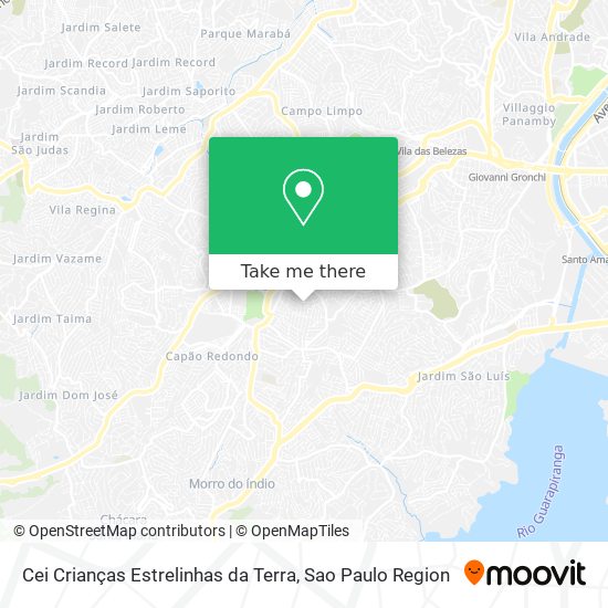 Cei Crianças Estrelinhas da Terra map