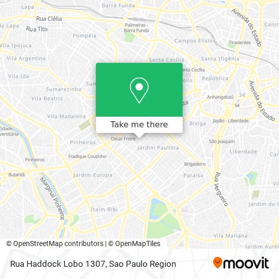 Rua Haddock Lobo 1307 map