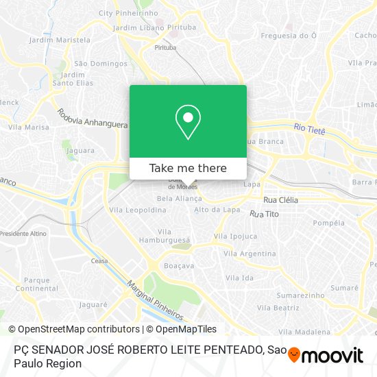 Mapa PÇ SENADOR JOSÉ ROBERTO LEITE PENTEADO