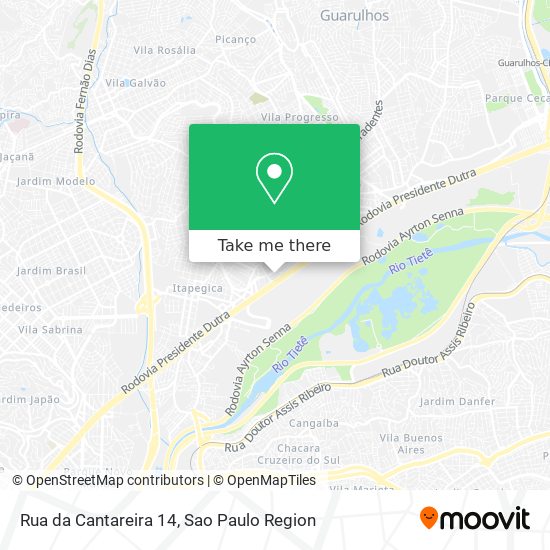 Mapa Rua da Cantareira 14