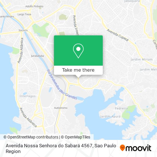 Mapa Avenida Nossa Senhora do Sabará 4567