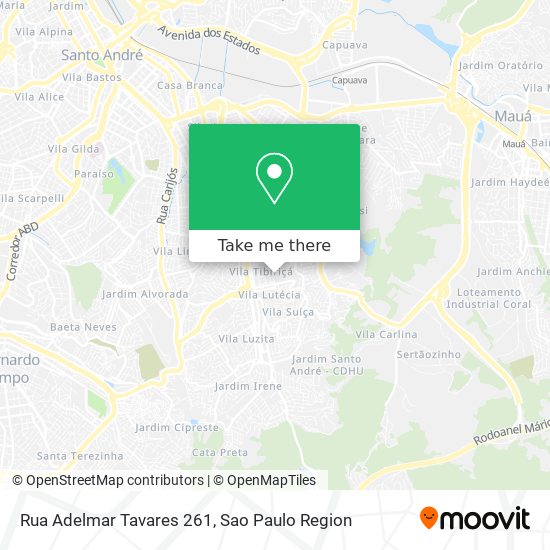 Mapa Rua Adelmar Tavares 261