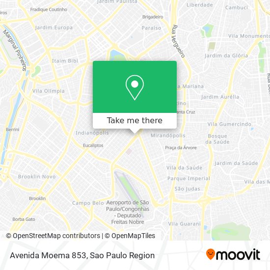 Avenida Moema 853 map